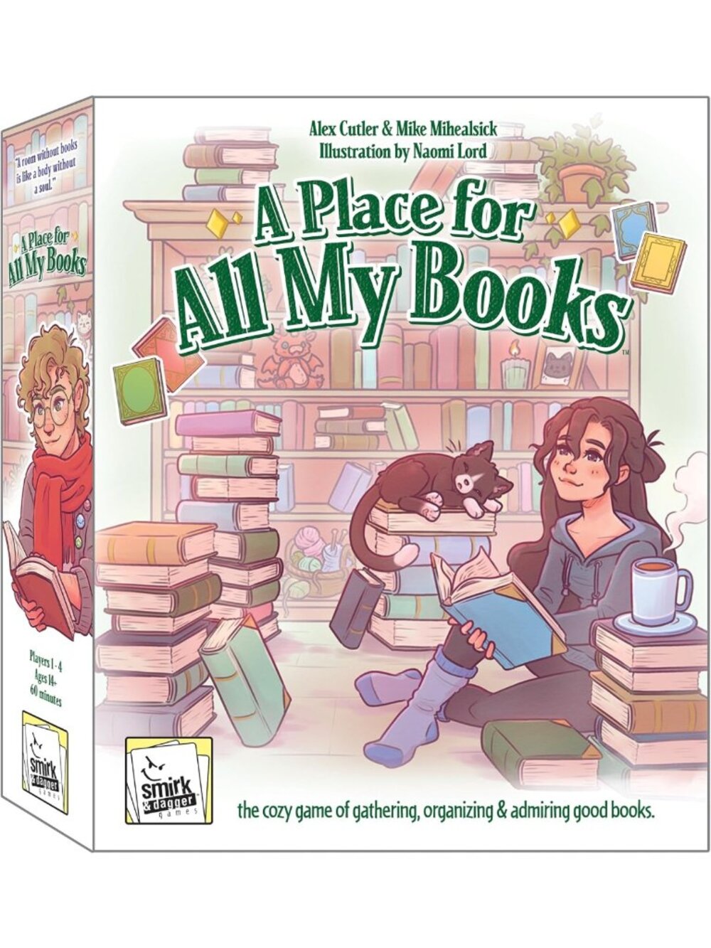 Fun Board Game for Book Lovers - A Place for All My Books - Family Game Night